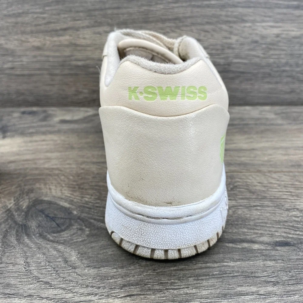 K-Swiss Gstaad Low Top Leather Tennis Sneakers Shoes Women's‎ Size 8 Beige White
